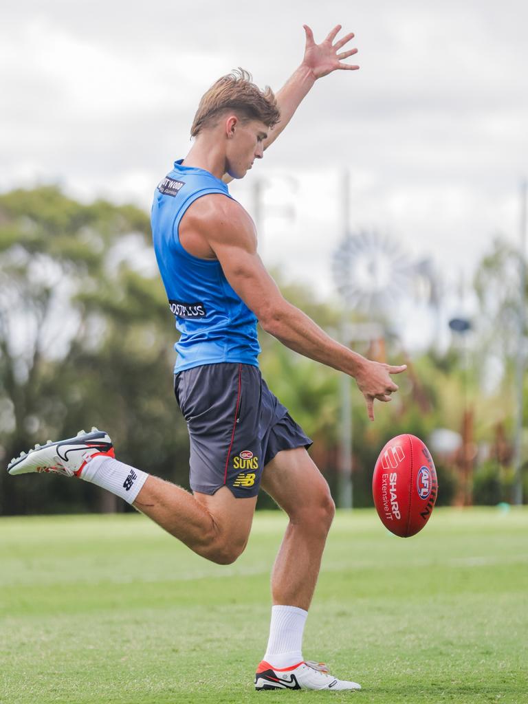 Gold Coast Suns draftee Will Graham is fitting in perfectly during his first pre-season. Picture: Somha Sleeth