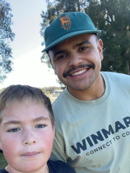 Latrell Mitchell is the king of the kids.