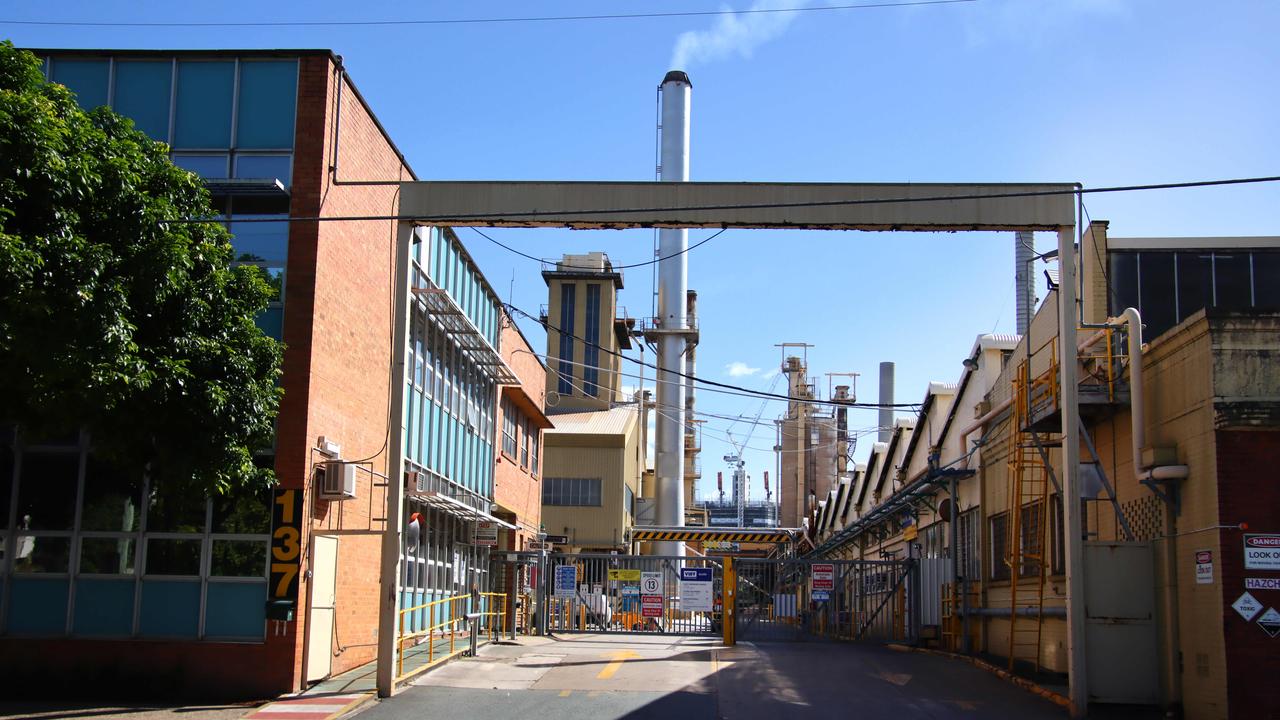 The Visy Glass recycling factory at West End is making way for the Brisbane 2032 Olympic Games international broadcast centre. Picture: David Clark