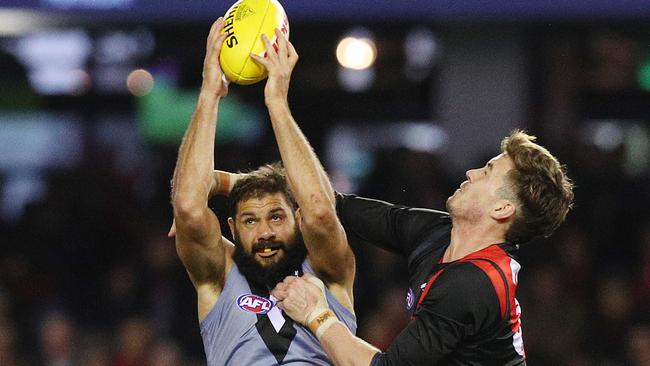 Port Adelaide’s All-Australian ruckman Paddy Ryder has been traded to St Kilda. Picture: GRAHAM DENHOLM (Getty Images).