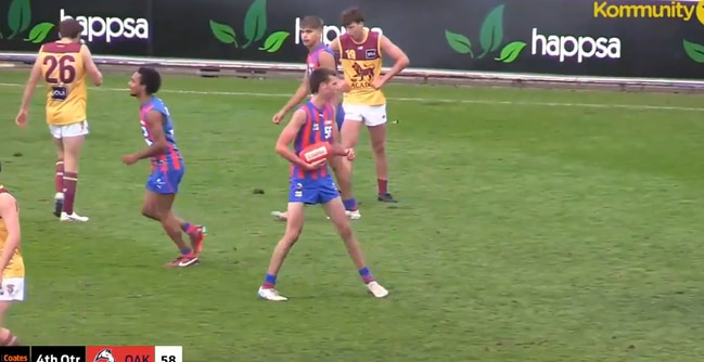 Will Darcy kicked the sealer for Oakleigh Chargers in his Coates Talent League debut.