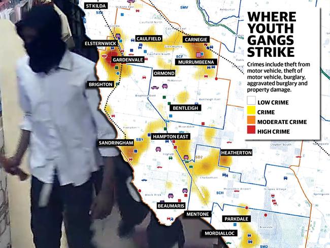 A snapshot of a heat map for Melbourne’s southeast.