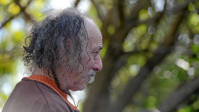 Al Oshlack at a smoking ceremony in North Lismore to mark opposition to the North Lismore plateau development. Photo Cathy Adams / The Northern Star. Picture: Cathy Adams