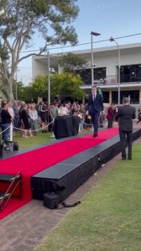 Every arrival at the Fraser Coast Anglican College Formal