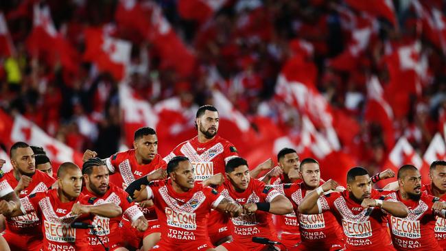 Fifita has previously led the Tongan Sipi Tau. Photo by Anthony Au-Yeung/Getty Images.