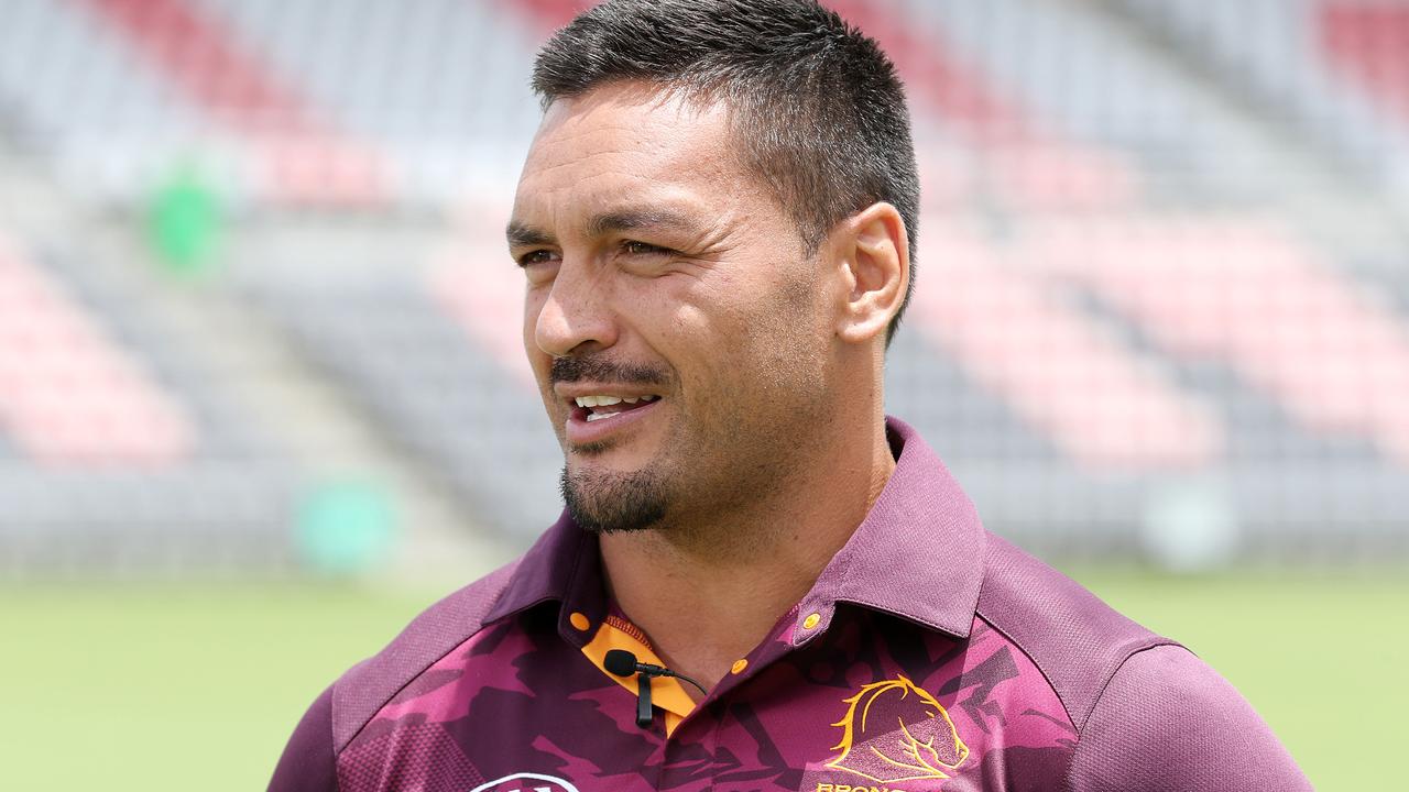 Brisbane Bronco Alex Glenn promoting his testimonial game against North QLD Cowboys to be played at Dolphin Stadium, Redcliffe. Photographer: Liam Kidston.