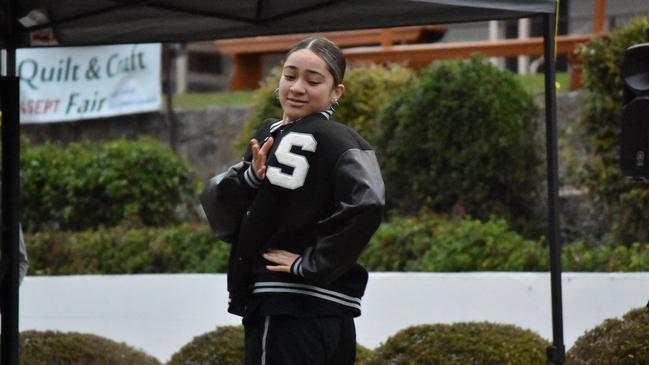 Eighty8 Dance Companyâ€™s crew tearing up the competition at the Unlock the Block event, at Ipswich's Darcy Doyle Place on August 12, 2022. Picture: Peta McEachern