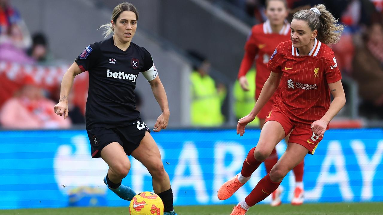 Katrina Gorry (L) is back in the Matildas fold after recovering from an ankle injury. Picture: Getty