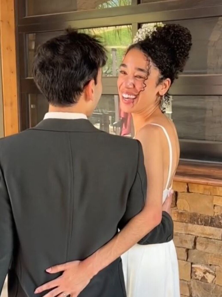 Bride wows TikTok with $3.75 thrift shop dress: 'It is perfection