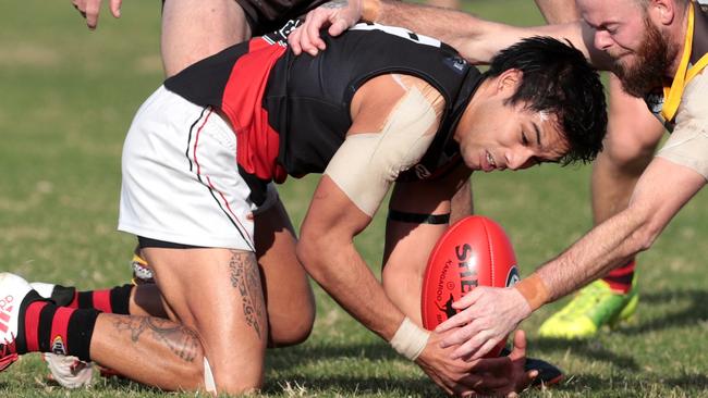 Anton Woods in action for Eltham.