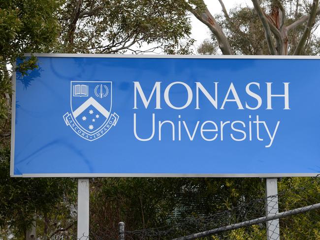 Stock images: Monash University. Entrance signs and buildings at the Frankston campus. Picture: AAP/ Chris Eastman