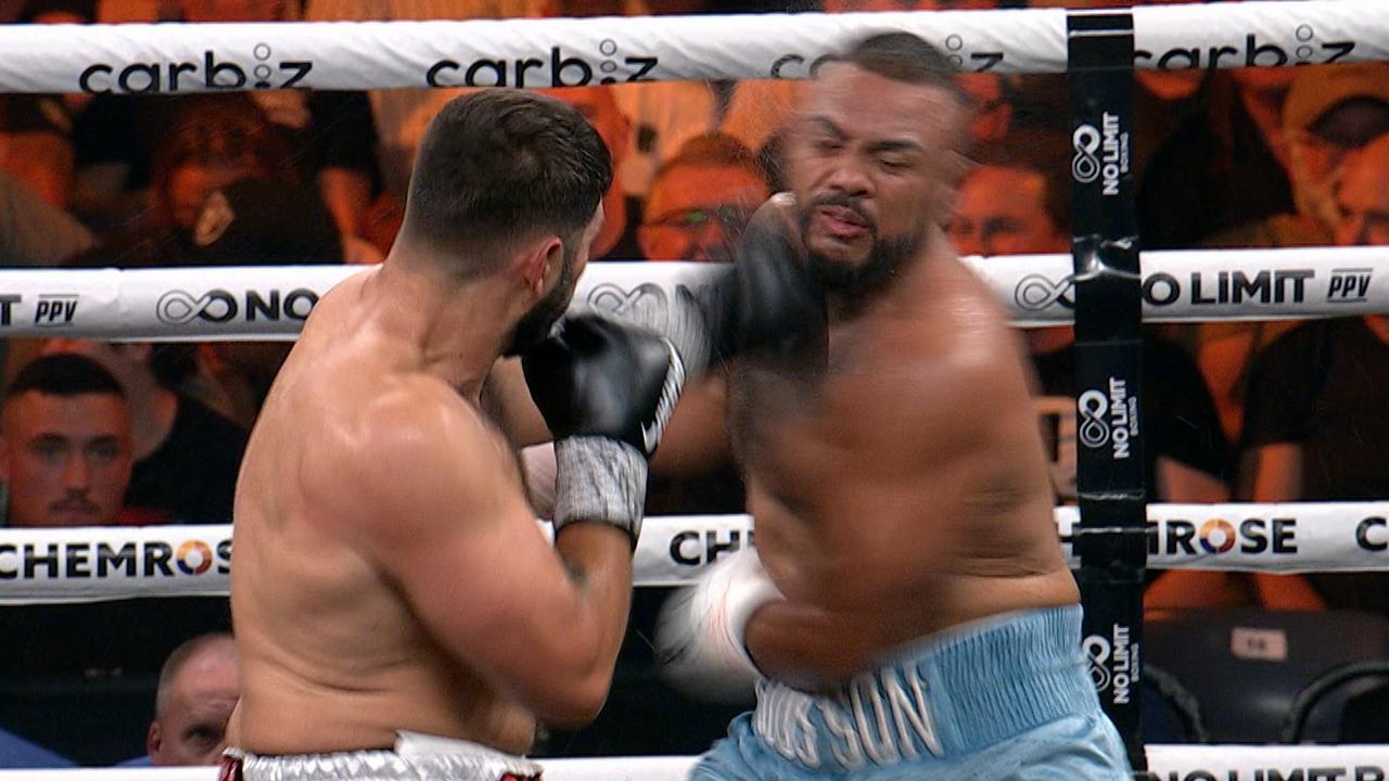 ‘Oh sh*t’: Aussie heavyweight’s ‘monster shot’ instant ‘knockout of the year’ contender