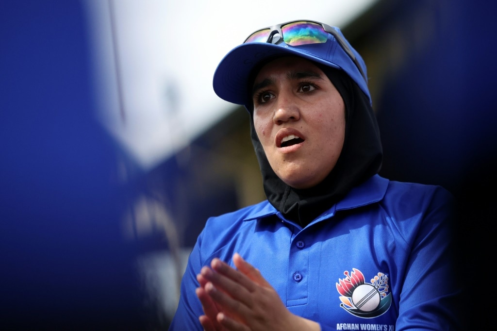 Afghan women cricketers reunite in first game after fleeing Taliban