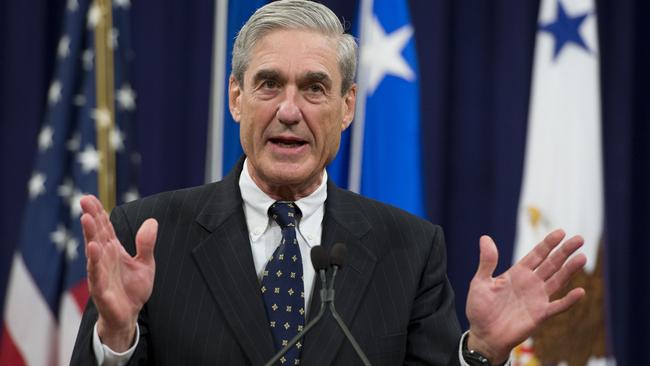 Robert Mueller’s probe has issued 35 indictments and obtained six guilty pleas and one conviction. Picture: AFP