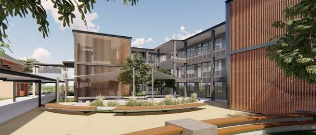 An artist impression for the redevelopment of Newcastle High School. Picture: School Infrastructure