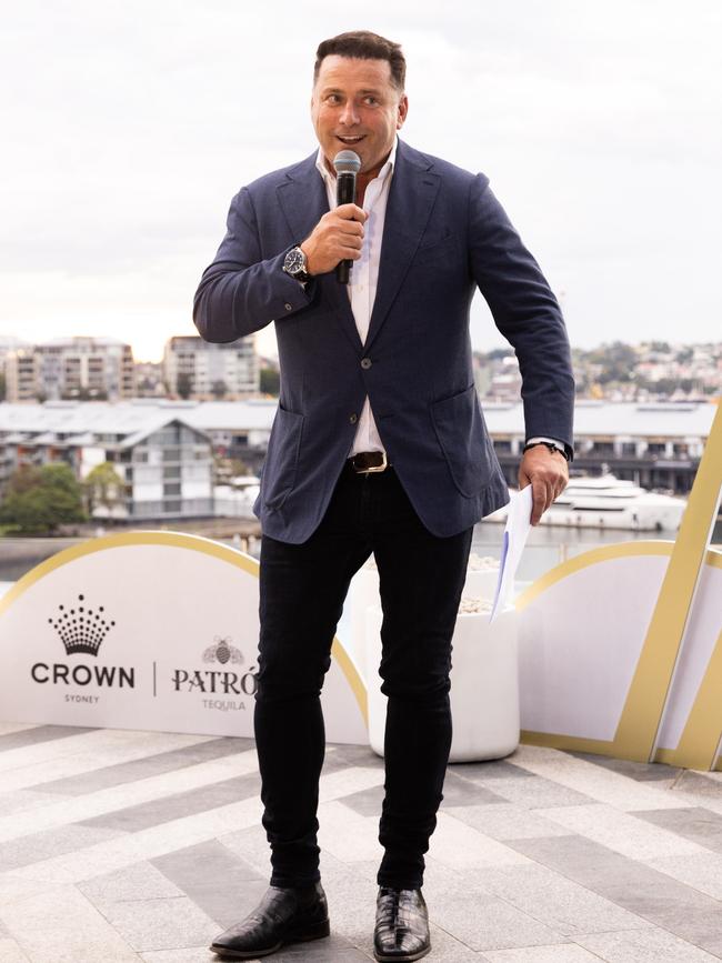 Karl Stefanovic hosted the star-studded Crown Sydney party. Picture: Supplied