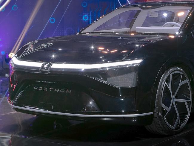 Foxtron Model E electric sedan concept.