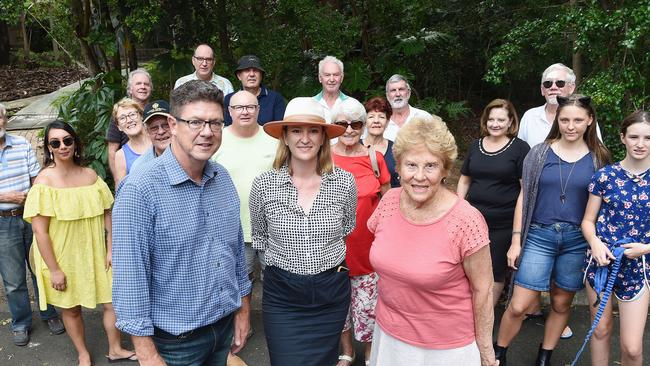 Rob Molhoek with Southport residents after it was announced the site would be demolished. Picture: Lawrence Pinder