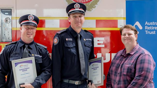 Chris McMaster and Timothy Davis were recognised for their work in building a new community program in their home town of Moranbah.