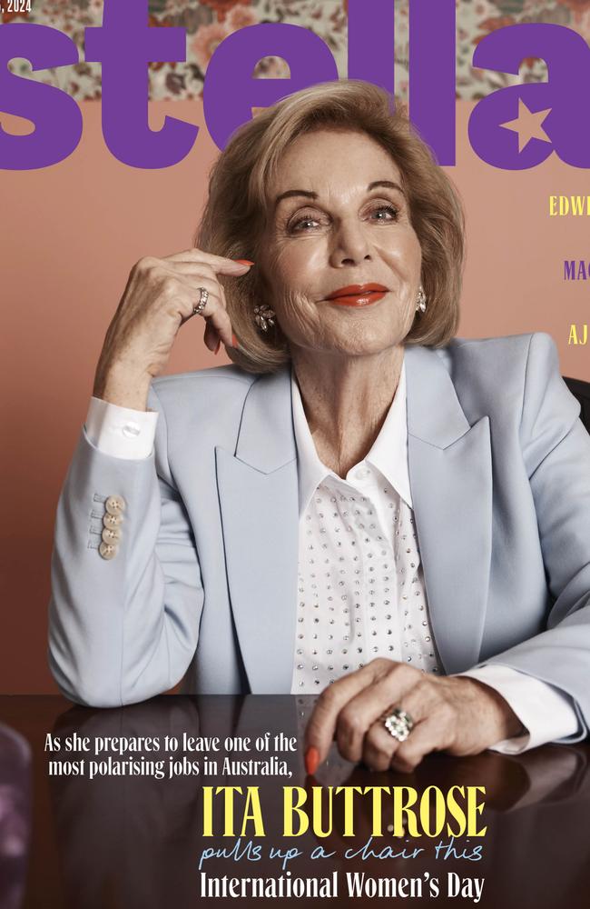 Ita Buttrose stars on the cover of this weekend’s Stellar issue. Picture: Damian Bennett/Stellar