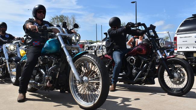 Riders leave Bunnings North Mackay for the Mackay Black Dog Ride 2022, Sunday, March 20, 2022. Picture: Tara Miko