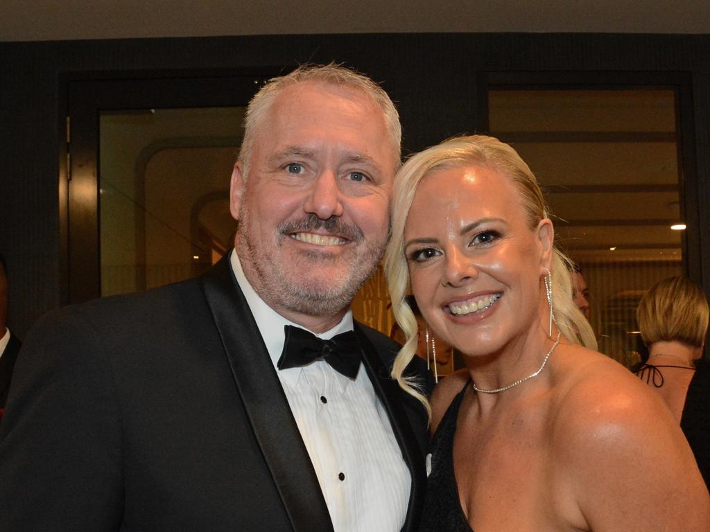 John Gallagher and Jodie Lake at the Perry Cross 'Everything is Possible' Ball at The Star Gold Coast. Picture: Regina King