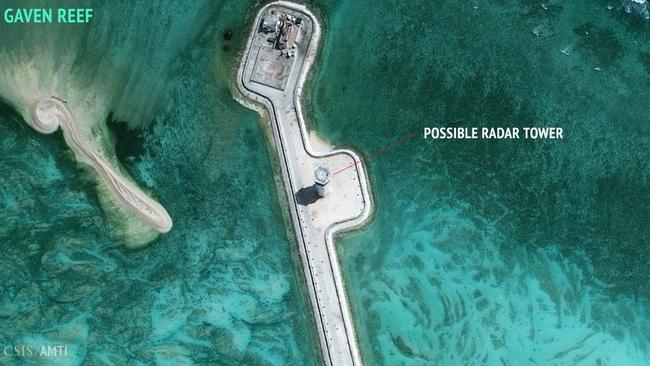 The military-grade capabilities will increase China’s ability to patrol one of the world’s most important shipping routes. Picture: CSIS Asia Maritime Transparency Initiative/DigitalGlobe