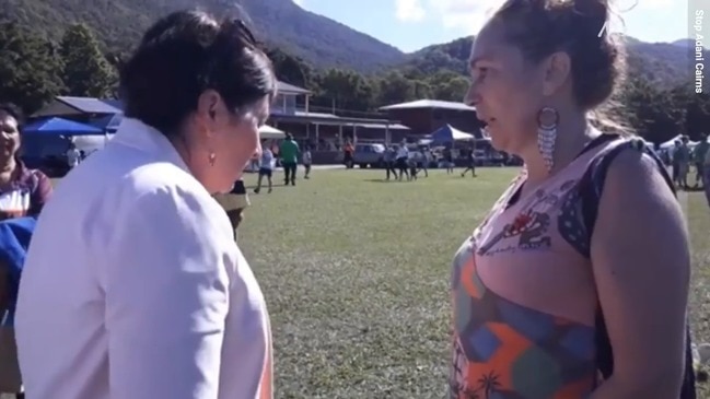 Adani protesters interrupt Leeanne Enoch awards speech