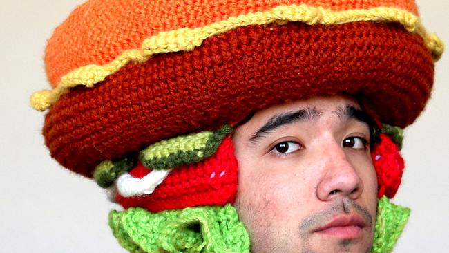 Phil Ferguson, aka Chili Philly, has perfected the art of crocheted wearables.