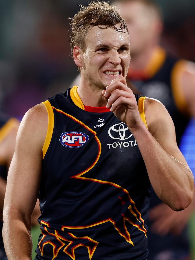 Jordan Dawson can’t explain Adelaide’s slow starts. Picture: Getty Images