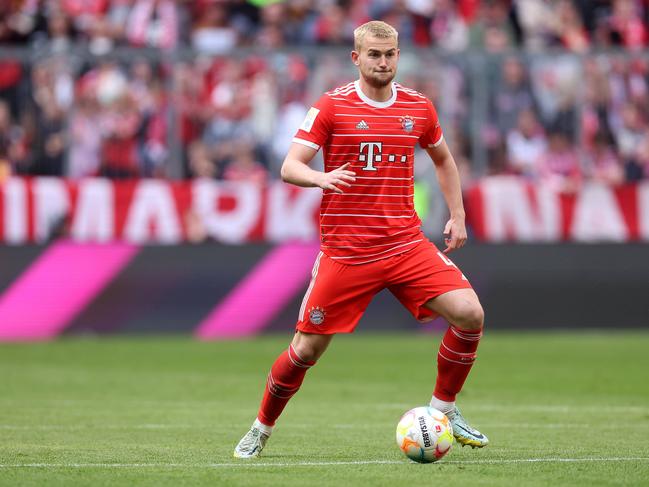 Matthijs de Ligt and his Bayern Munich teammates will no longer be coming toi Australia. Picture: Alexander Hassenstein/Getty Images