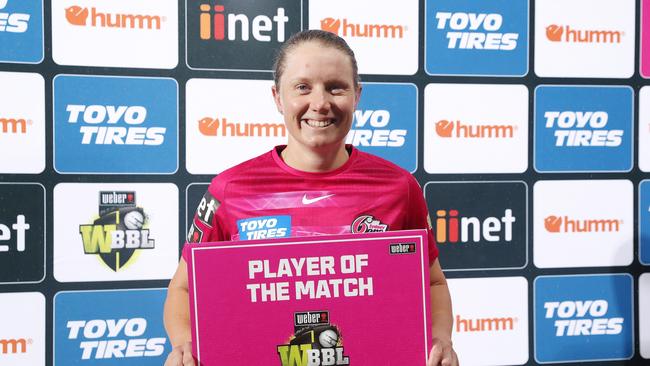 Player of the match Alyssa Healy enjoyed the freedom of the Big Bash. Picture: Sarah Reed/Getty Images