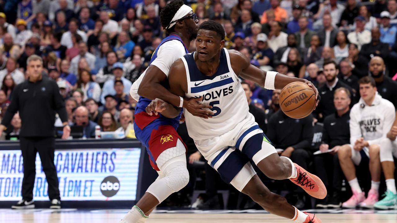 Anthony Edwards of the Minnesota Timberwolves. Photo by Matthew Stockman/Getty Images