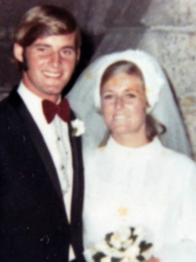 Chris and Lyn Dawson on their wedding day.