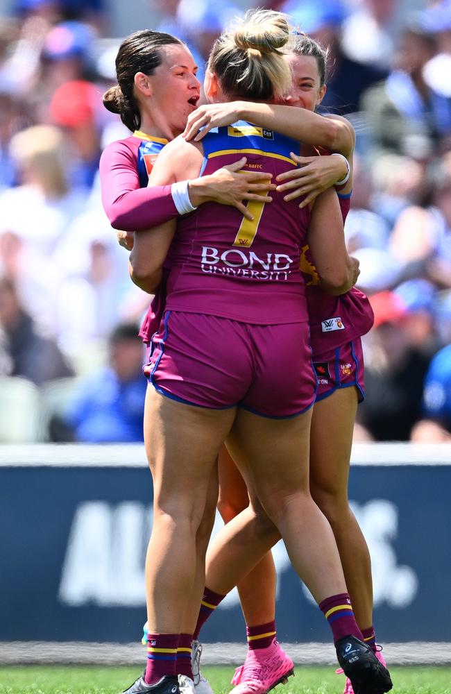 The Lions are AFLW premiers again. Picture: Getty Images