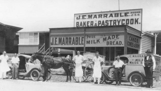 James Marrable’s original Southport bakery in the 1920s; Supplied