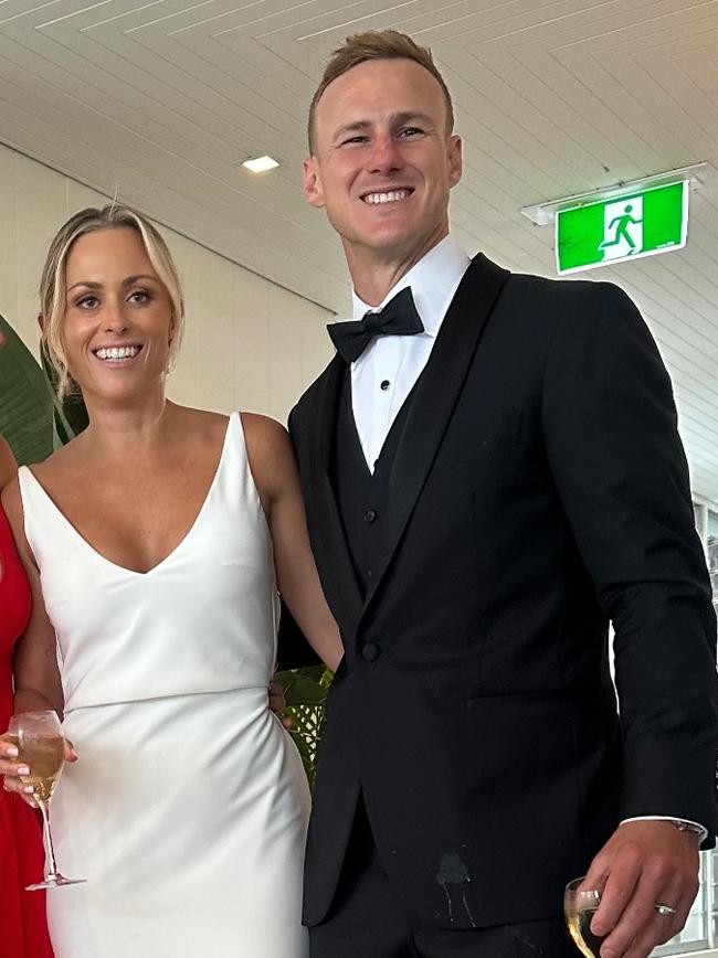 Vessa and Daly Cherry-Evans celebrate their wedding. Picture: Instagram