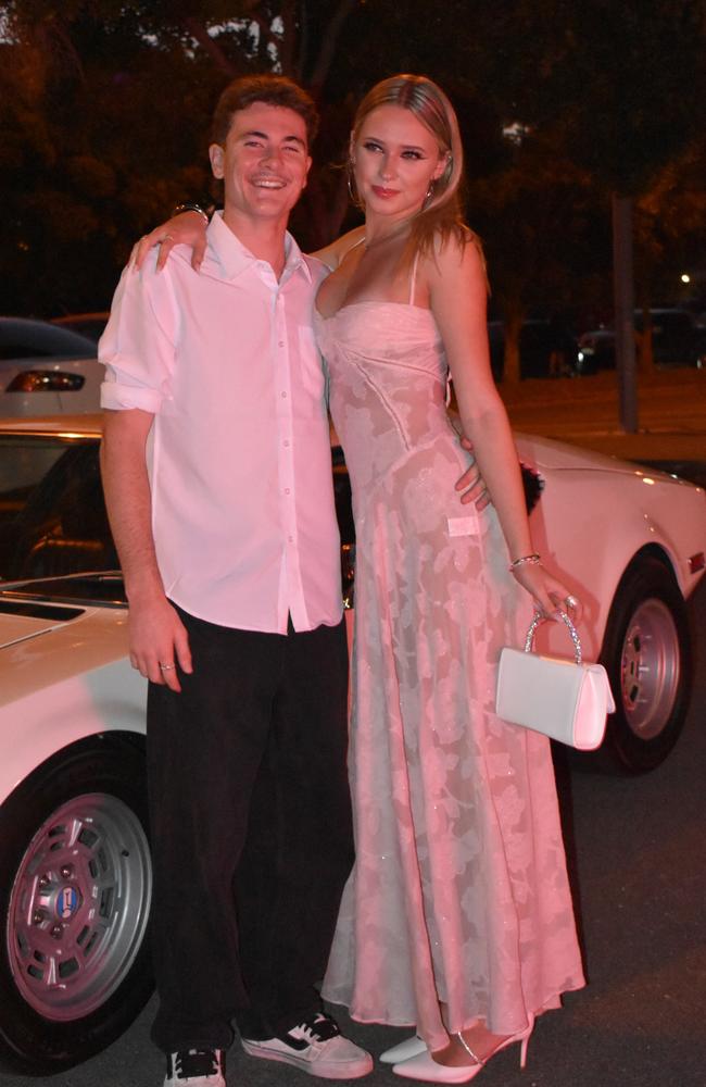 Students at Kawana Waters State College Year 12 formal 2024.