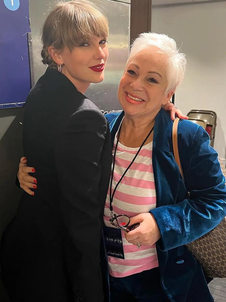 Taylor Swift and Denise Welch, Matty Healy's mum. Picture: Instagram