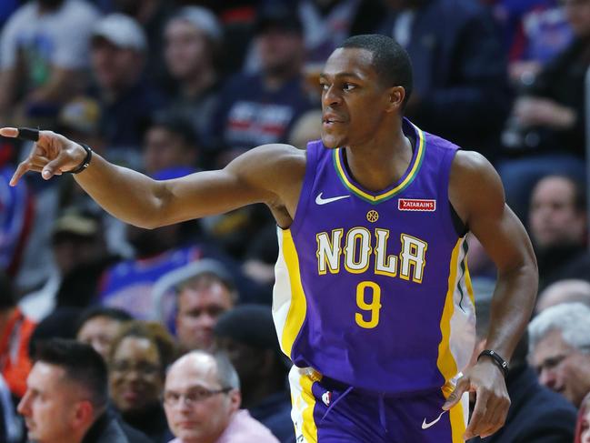 Fiesty guard Rajon Rondo is heading to the LA Lakers. Picture: AP Photo