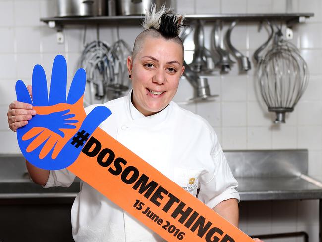 Masterchef winner Shangri-La chef Anna Polyviou will be baking for charity on DoSomething Day.