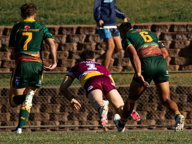 Former Glenmore Park fullback Campbell Byrd is now scoring tries for Windsor. Picture: Panthers Juniors
