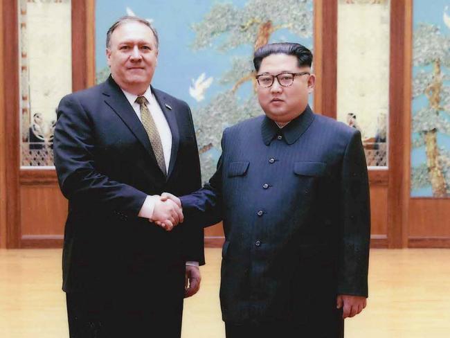 Mr Pompeo met with Kim over the Easter weekend. Picture: The White House/Getty Images