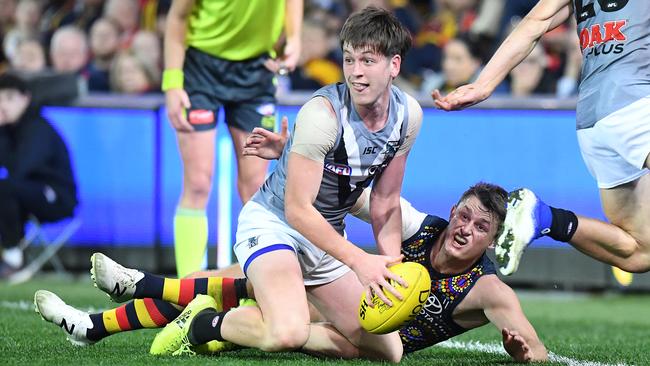 Port Adelaide’s Zak Butters has impressed this season after debuting in round one. Picture: AAP Image/Dylan Coker