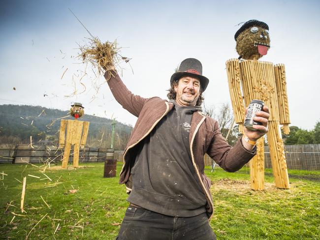 Preview to the Huon Valley Mid Winter Festival- Big Willie creator Marcus Gibbon. Picture: Richard Jupe