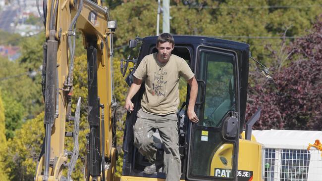 Darko Krajinovic, who illegally torn down his heritage-listed home, will finally be able to rebuild in Mt Stuart. Picture: MATT THOMPSON