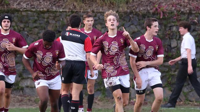 AIC First XV rugby Iona College vs St Peters, Indooroopilly. Picture: Liam Kidston