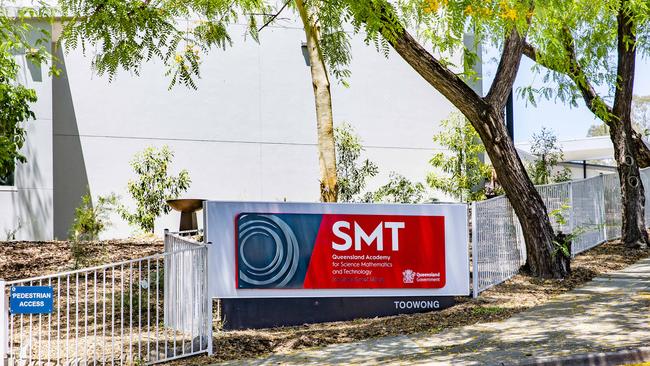 Construction at the QASMT campus. Picture: AAP/Richard Walker