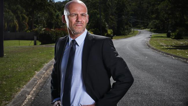 Detective Inspector Gary Jubelin (above on Benaroon Drive) has prepared a brief of evidence for the NSW Coroner’s inquest into William Tyrrell. Picture: Lindsay Moller