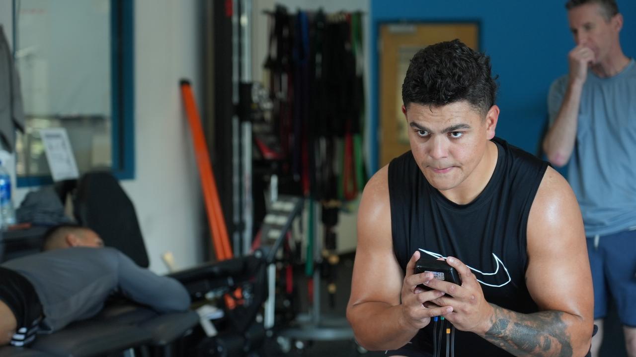 Latrell Mitchell when in the US working with reconditioning coach Bill Knowles.